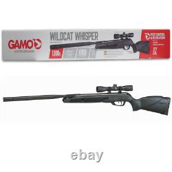 Gamo Wildcat Whisper Igt Gas Piston Break Barrel Air Rifle Avec 4x32 Portée