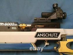 Great Condition Anschutz 8002 S2 Air Rifle Main Droite + Boîtier