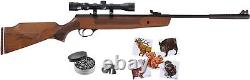 Hatsan 1000X Striker Bois Combo Carabine à air à ressort. Calibre 0.177 avec cibles et plombs