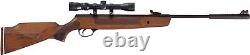 Hatsan 1000X Striker Bois Combo Carabine à air à ressort. Calibre 0.177 avec cibles et plombs