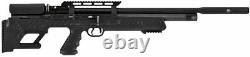 Hatsan Bullboss Air Rifle. 22 Pcp 1250 Fps Noir/synthétique Avec 2 Mags