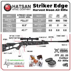 Hatsan Edge Printemps Harvest Moon Combo. Fusil À Air Comprimé De Calibre 25 Avec Faisceau De Granulés