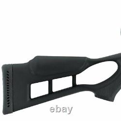 Hatsan Edge Vortex Combo. Carabine à air comprimé à canon basculant de 25 calibre noire avec lunette