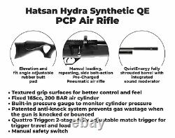Hatsan Hydra Synthétique. Carabine à air comprimé à plombs à action latérale à verrouillage QE de calibre .22