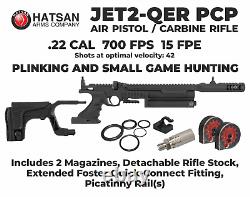 Hatsan Jet II Régulé QE. Carabine à air PCP à levier latéral de calibre .22 JET2-QER