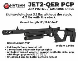 Hatsan Jet II Régulé QE. Carabine à air PCP à levier latéral de calibre .22 JET2-QER avec plombs