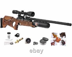 Hatsan NeutronStar. Carabine à air de calibre 22 avec lunette, plombs et pack de cibles