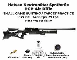 Hatsan NeutronStar synthétique. Carabine à air comprimé à levier latéral PCP calibre .177 QE