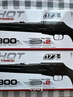 NIB Lot de 2 carabines à air CO2 Umarex Canex UX. Calibre .177 carabine à air à tir multiple
