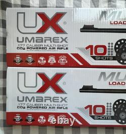 NIB Lot de 2 carabines à air CO2 Umarex Canex UX. Calibre .177 carabine à air à tir multiple