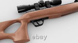 Nouveau Fusil à air Crosman Valiant calibre .177 avec lunette, crosse en bois CVH17RDNS-WX