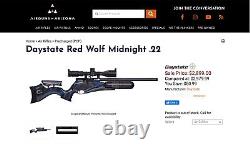 Rare New Daystate Red Wolf Midnight. 22 Ans! Lire Description Pour La Vente Supérieure