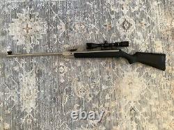 Rifle à air Rare RWS Diana Modèle 34N Plaqué Nickel. Calibre 0,177 avec lunette.