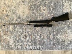 Rifle à air Rare RWS Diana Modèle 34N Plaqué Nickel. Calibre 0,177 avec lunette.