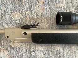Rifle à air Rare RWS Diana Modèle 34N Plaqué Nickel. Calibre 0,177 avec lunette.