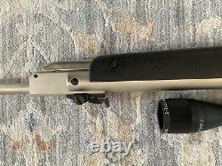 Rifle à air Rare RWS Diana Modèle 34N Plaqué Nickel. Calibre 0,177 avec lunette.