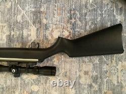 Rifle à air Rare RWS Diana Modèle 34N Plaqué Nickel. Calibre 0,177 avec lunette.