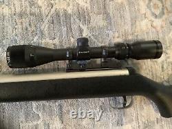 Rifle à air Rare RWS Diana Modèle 34N Plaqué Nickel. Calibre 0,177 avec lunette.
