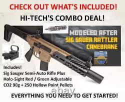 SIG SAUER MCX Rattler Canebrake ? FUSIL À PLOMB SEMIAUTOMATIQUE .177 Cal ? +Extras