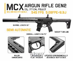 Sig Sauer MCX GEN 2.177 Caliber CO2 Air Rifle AIR-MCX-177-G2-BLK<br/>	   <br/> Sig Sauer MCX GEN 2.177 Calibre Carabine à air CO2 AIR-MCX-177-G2-BLK