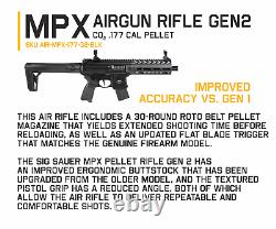 Sig Sauer Mpx Gen 2.177 Cal Co2 Rifle D'air Granulé