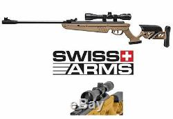 Swiss Arms - Carabine À Air Comprimé Tg-1 Avec Canon, Avec Lunette De Visée Reconditionnée, Portée 1400 Fps, 4x40