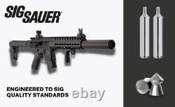 Traduisez ce titre en français : Fusil à air comprimé S? G Sauer MCX Calibre .177, 90 grammes de CO2, carabine à plombs, 700 FPS, lot