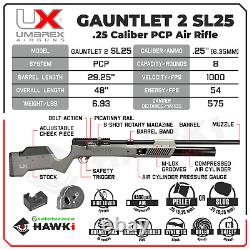 Umarex Gauntlet 2 SL25.25 Calibre Carabine à air comprimé PCP à levier latéral 2254833