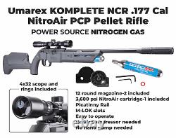 Umarex Komplete NCR. Carabine à air comprimé PCP à levier latéral de calibre .177 (4,5 mm) 2251556
