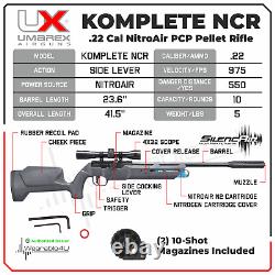 Umarex Komplete NCR. Carabine à air précomprimé calibre .22 à levier latéral 2251558