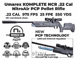Umarex Komplete NCR. Carabine à air précomprimé calibre .22 à levier latéral 2251558