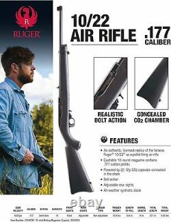 Umarex Ruger 10/22.177 Cal Air Rifle Withtargets And Pellets And Co2 Tanks Bundle