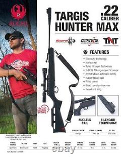 Umarex Ruger Targis Hunter Max. 22 Rifle D'air À Pellets W 250 Pellets Et 100 Cible