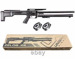 Umarex Zelos. 22 Cal PCP Fusil à air de précision avec cibles & plombs & lunette & étui