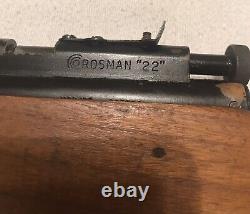 Vintage 1960 Crosman 22 Calibre Multi Pompe Pneumatique Air Pellet Rifle Nice