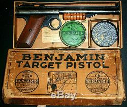 Vintage Benjamin 137 Pistolet À Air Comprimé. 177 Pellets