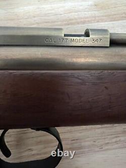 Vintage Benjamin Franklin Modèle 347 Pompe Air Rifle In. 177 Pellets