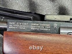 Walther Force 1000 Air Rifle. 177 Avec 4x32 Scope Et Flambeau Cas Dur, Ex Cond